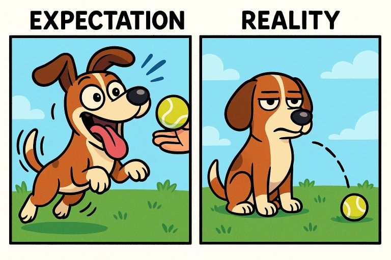 AI comic dog