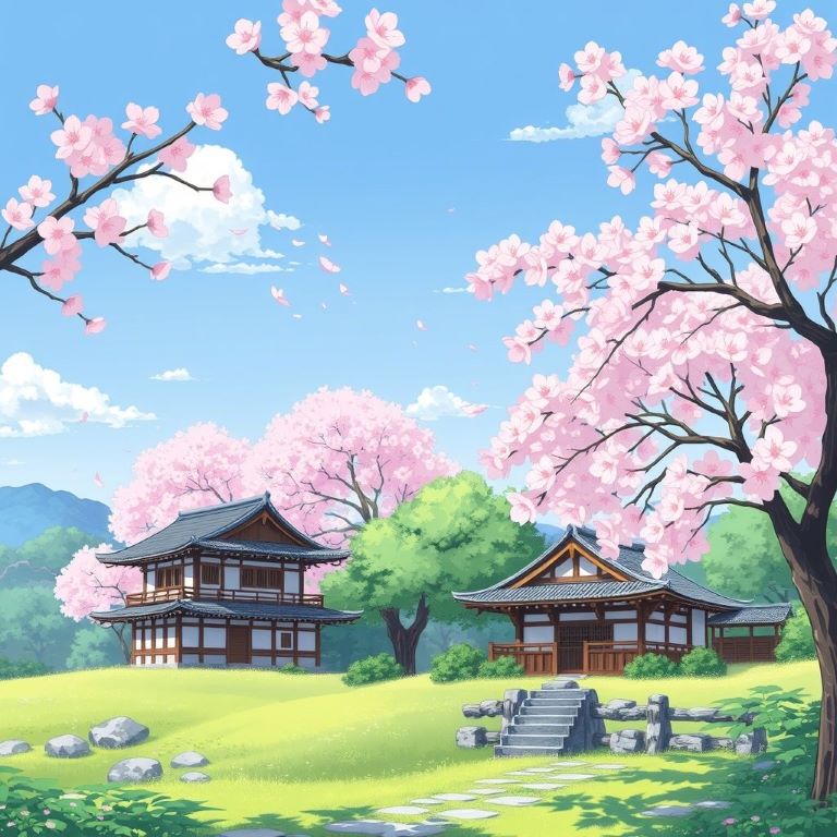 Anime art landscape